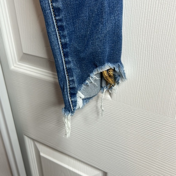 Articles Of Society Blue Ankle Cropped Jeans 24 - Picture 3 of 7